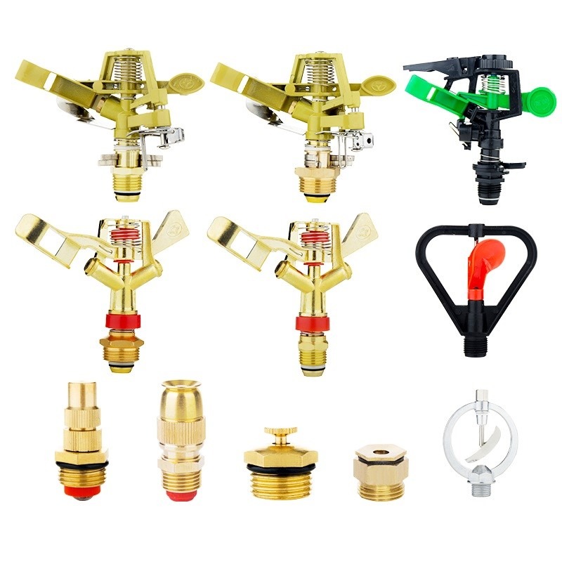 旋轉360度農業灌溉灑水器草坪園林自動噴灑霧化降溫噴灌搖臂噴頭-細節圖5