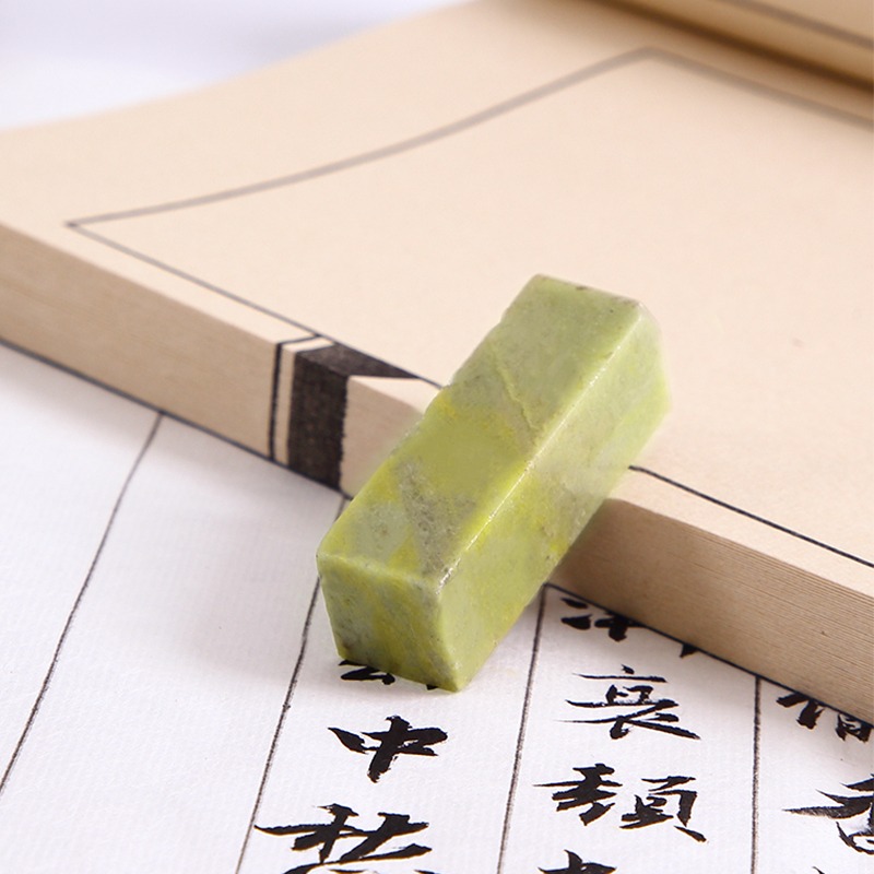 大山皮紙青田石練習方章篆刻印章石頭2*2cm青田石練習章初學者學生入門篆刻章料印章手工篆刻套裝學生印章-細節圖3