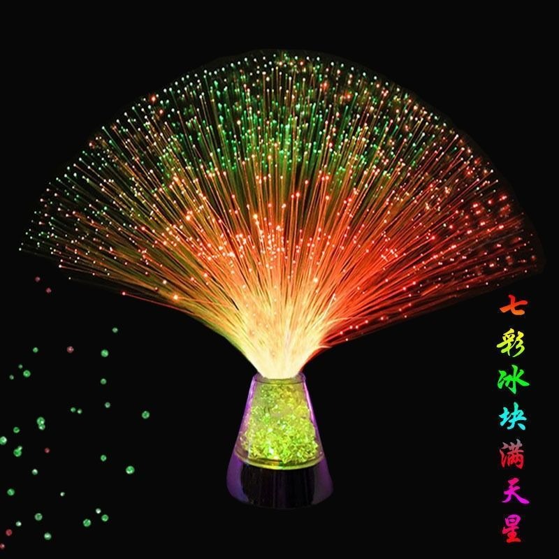 七彩光纖燈愛心形滿天星夜燈光纖燈愛心形情人節網紅千燈氛圍LED-細節圖8