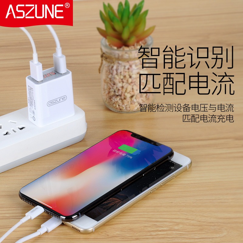 蘋果充電器iphone6手機6s小米5s雙孔7p一套裝8快充2a安卓通用插頭-細節圖4