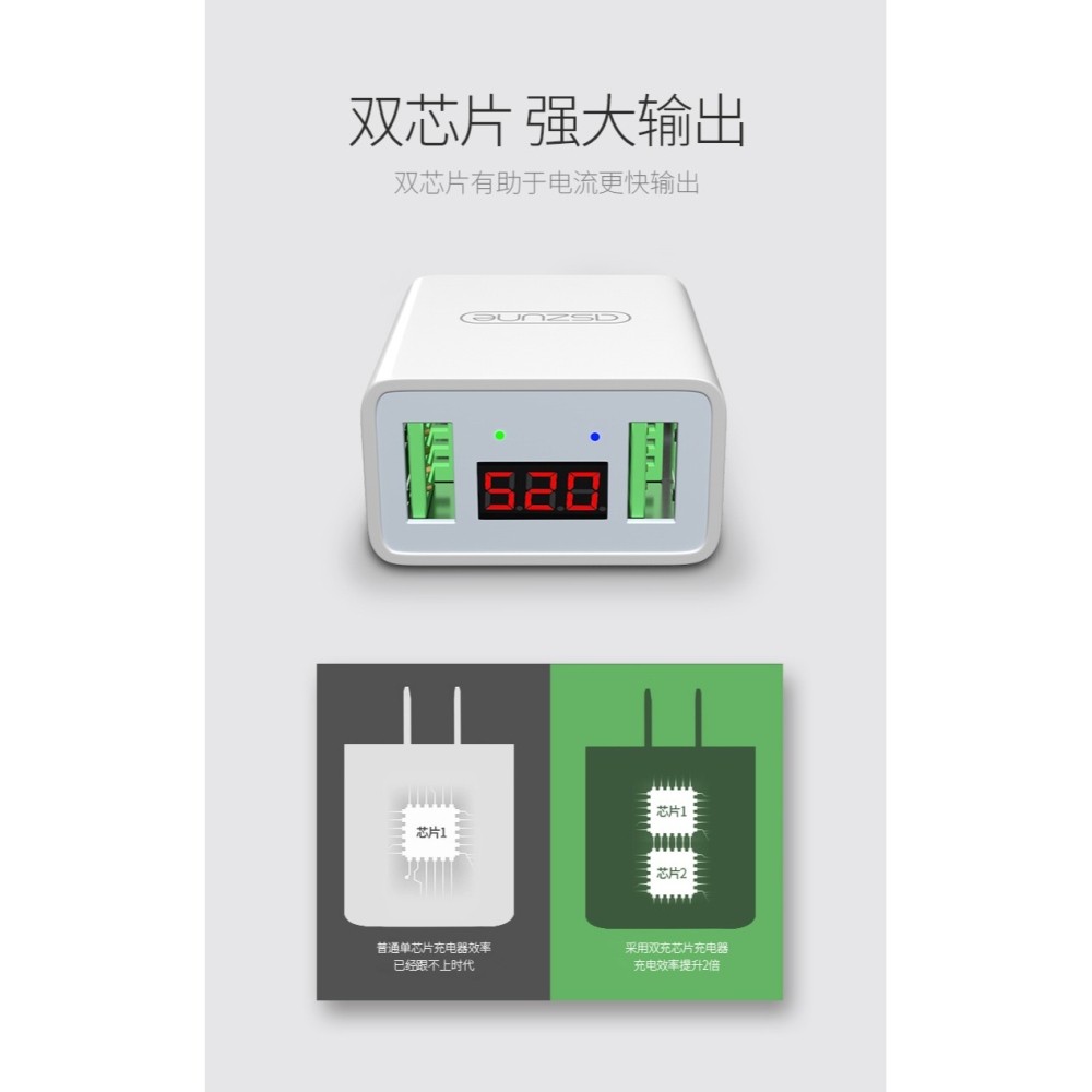 蘋果充電器iphone6手機6s小米5s雙孔7p一套裝8快充2a安卓通用插頭-細節圖10