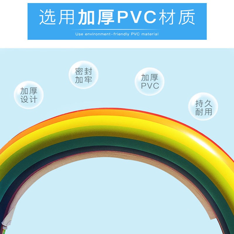 兒童家用海洋球池室內外充氣噴水池親子玩具泳池加厚彩虹橋超大號-細節圖3