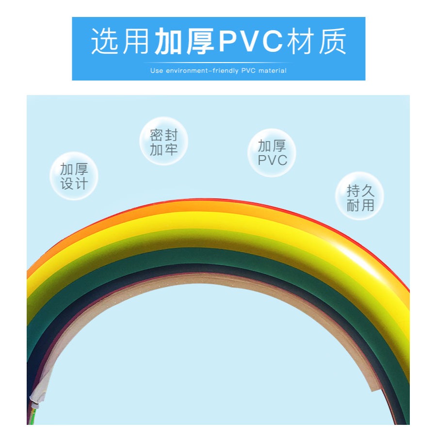 兒童家用海洋球池室內外充氣噴水池親子玩具泳池加厚彩虹橋超大號-細節圖8