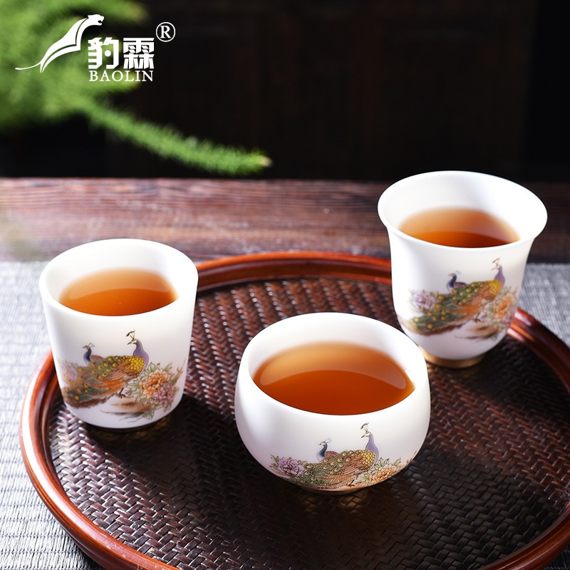 德化白瓷羊脂玉羅漢杯高檔茶具配件茶道中式茶藝教學專用泡茶用品-細節圖4