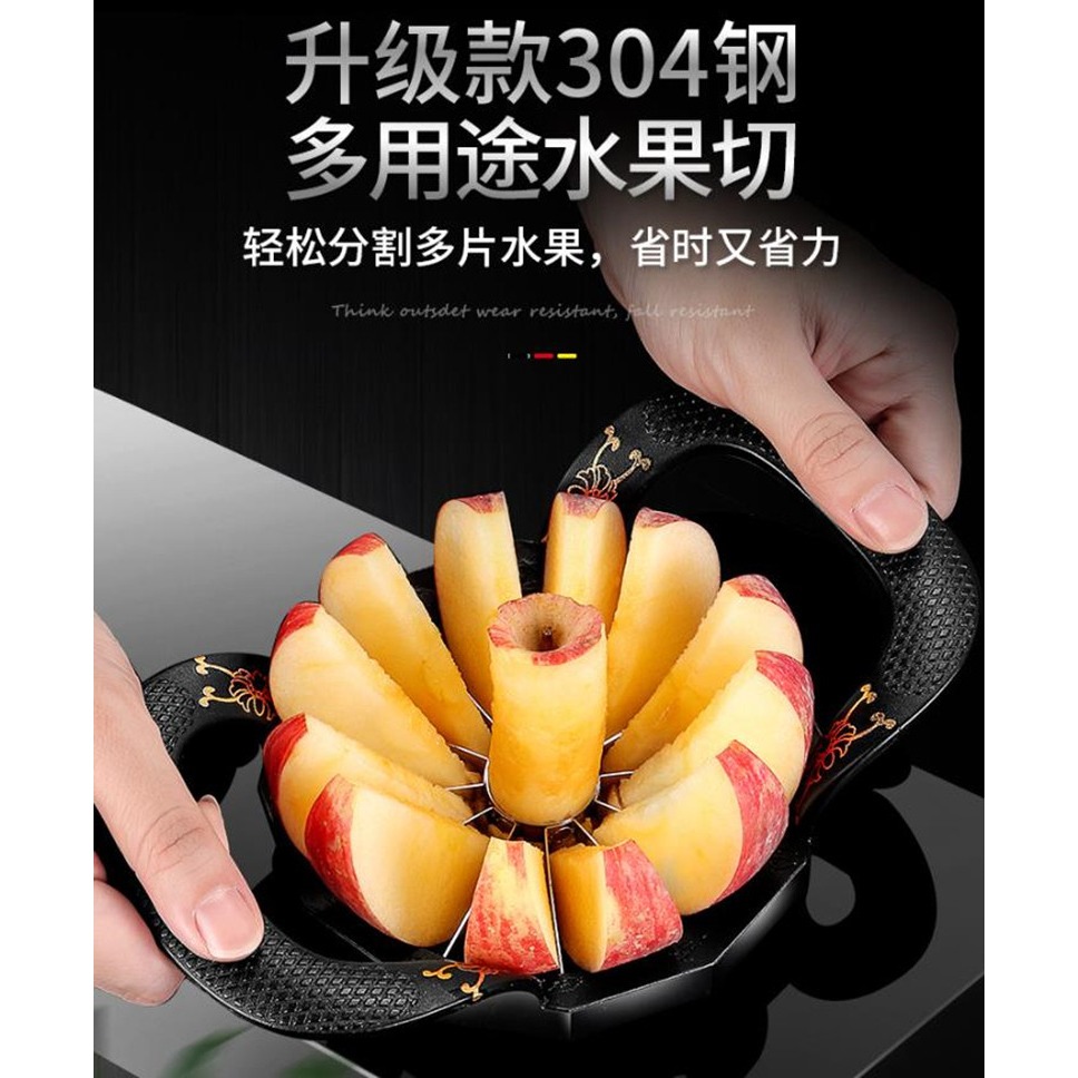 不銹鋼快速切蘋果神器家用切水果神器快速切塊切片器去核大號-細節圖5