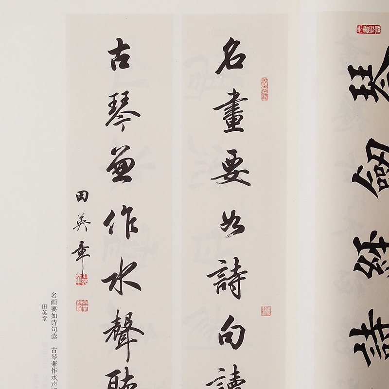 毛筆練字帖楷書歐楷書法字帖田英章書書法作品集詩詞對聯參照作品成人學生初學者入門臨摹創作範本文房四寶-細節圖4