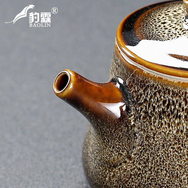 窯變泡茶壺單壺陶瓷家用煮茶器茶水壺茶具功夫單個日常辦公喝配件-細節圖5