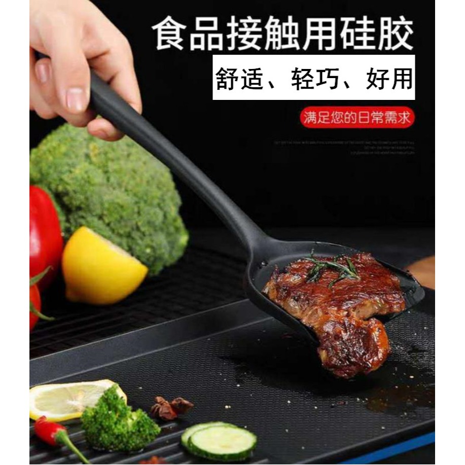 食品級硅膠鍋鏟長柄耐高溫硅膠鏟不粘鍋專用鏟家用炒菜鏟子炒勺鏟-細節圖4