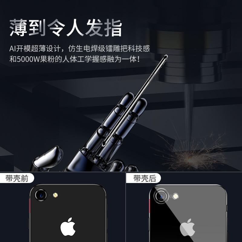 適用於蘋果8plus手機殼iphone7鏡頭全包保護套7p硅膠puls防摔ip全包男女七軟殼8p八i8網紅ipone外殼-細節圖5
