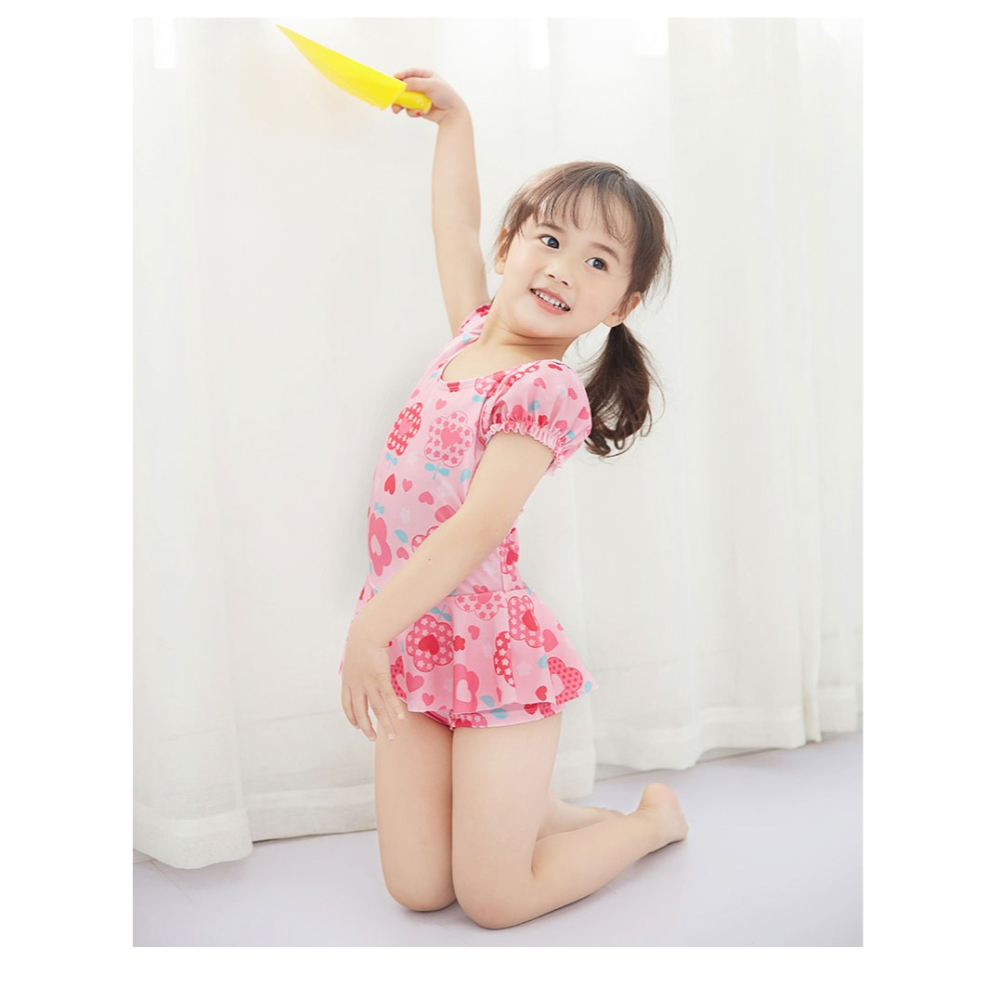 2022新款女孩中小大兒童泳衣3女童寶寶嬰幼兒5連體平角褲6歲游泳-細節圖8