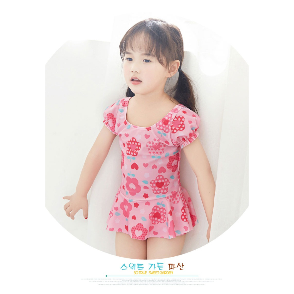 2022新款女孩中小大兒童泳衣3女童寶寶嬰幼兒5連體平角褲6歲游泳-細節圖10