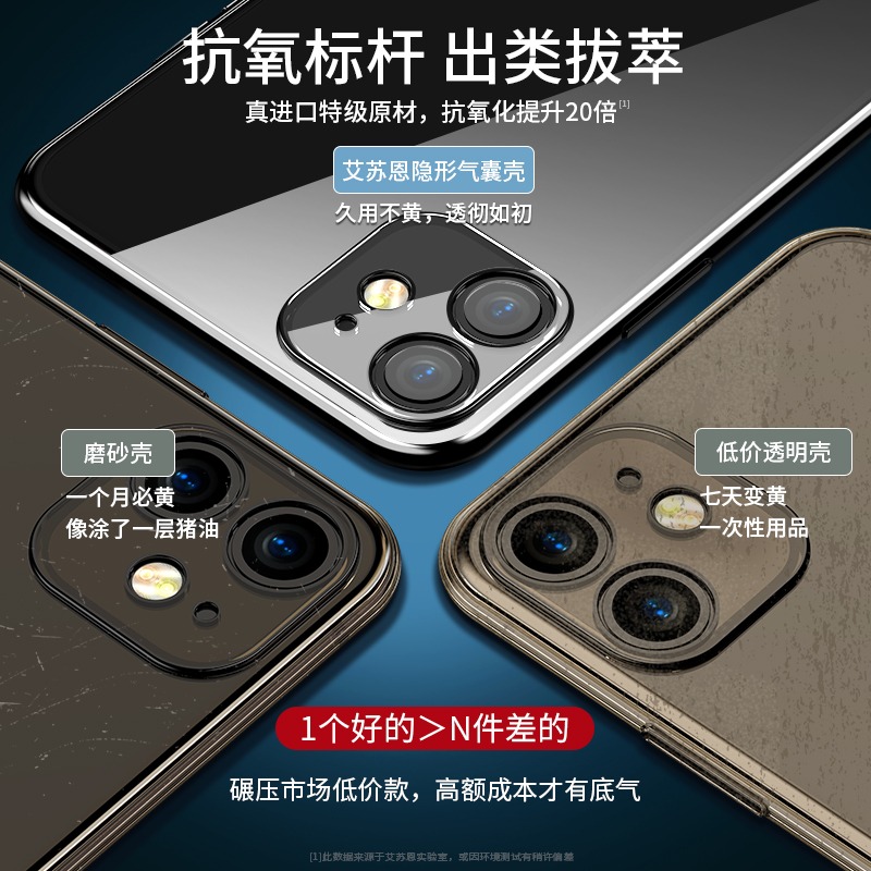 適用於蘋果12手機殼iPhone12Pro透明硅膠十二軟殼ipone12por鏡頭全包防摔i超薄ip保護套iohone1-細節圖4