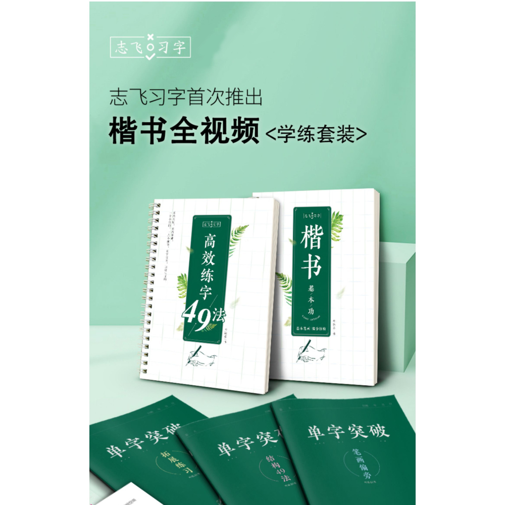 志飛習字高效練字帖結構49法硬筆楷書書法練字小學生練字帖正楷速成教程大學生女生漂亮手寫字體成人練字卡-細節圖6