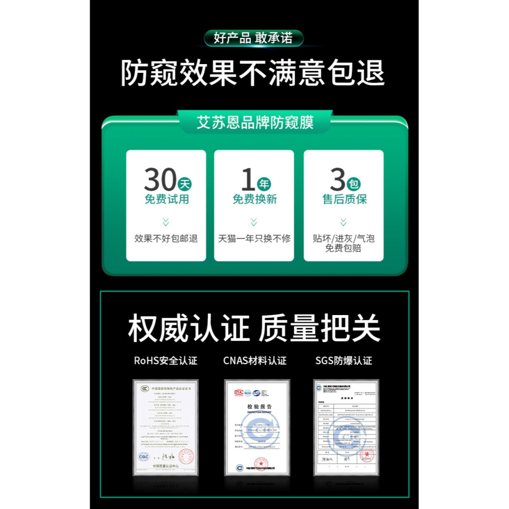 適用於iPhone11鋼化膜全屏覆蓋蘋果11ProMax手機防窺膜iPone11Pro抗摔ip號防窺i十一Max防偷窺g-細節圖7