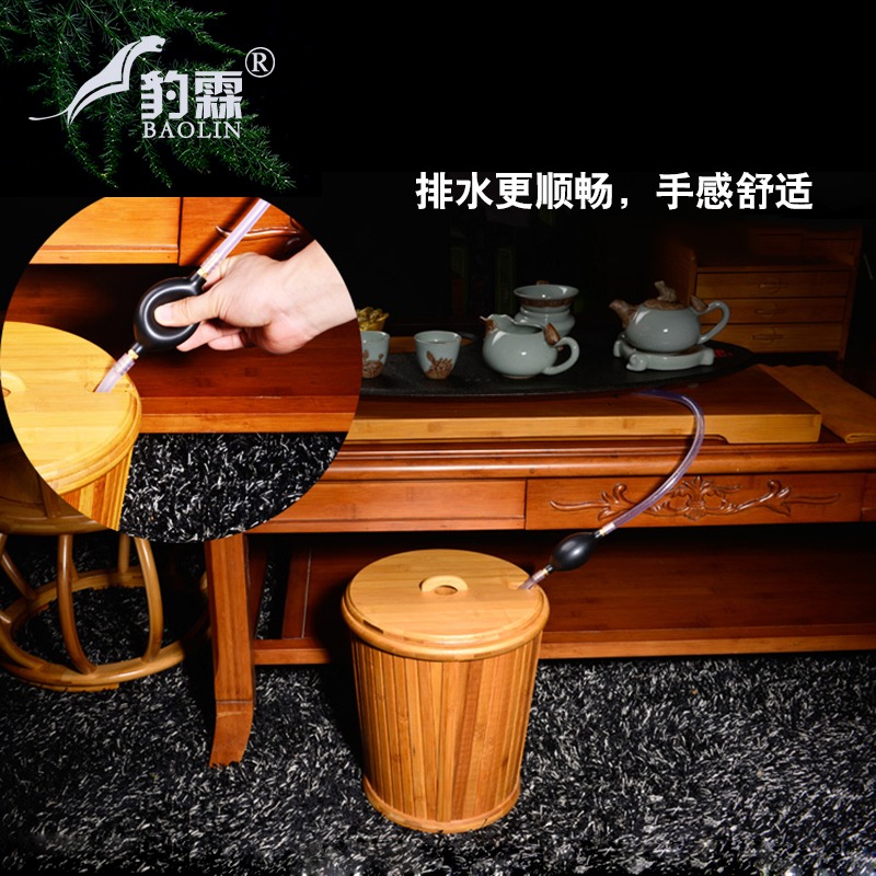 茶水桶小茶桶廢水桶茶盤茶臺排水桶茶葉垃圾桶茶具茶道配件茶渣桶-細節圖5