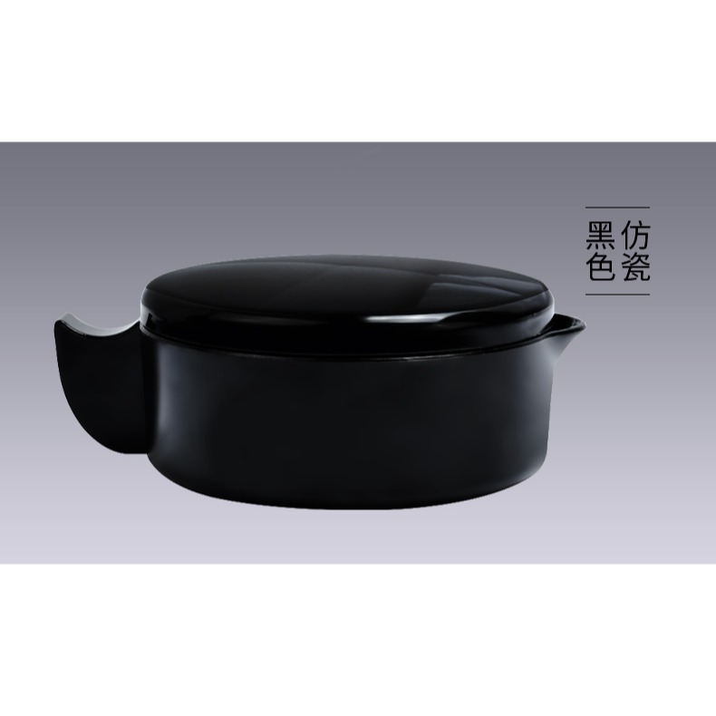 天一堂陶瓷青花瓷多功能墨池學生帶蓋硯臺練毛筆字畫國畫裝墨汁墨液墨盤筆洗筆架帶蓋硯臺仿瓷黑色白色墨池-細節圖10