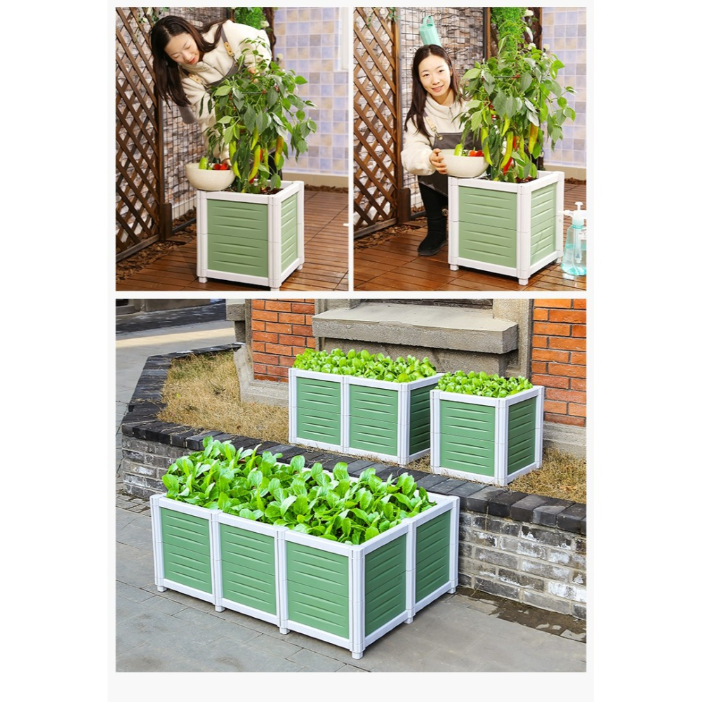 家庭陽臺花盆種菜盆神器長方形種植箱特大號塑料蔬菜戶外花箱蘿卜-細節圖9