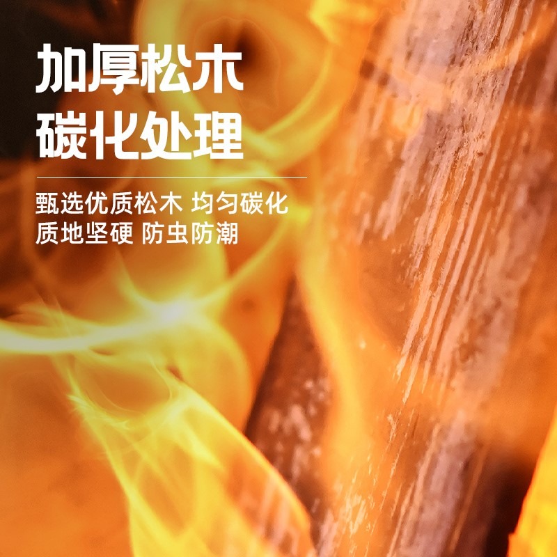 花園防腐木柵欄圍欄護欄草坪花壇隔斷圍墻小籬笆裝飾戶外室外庭院-細節圖2