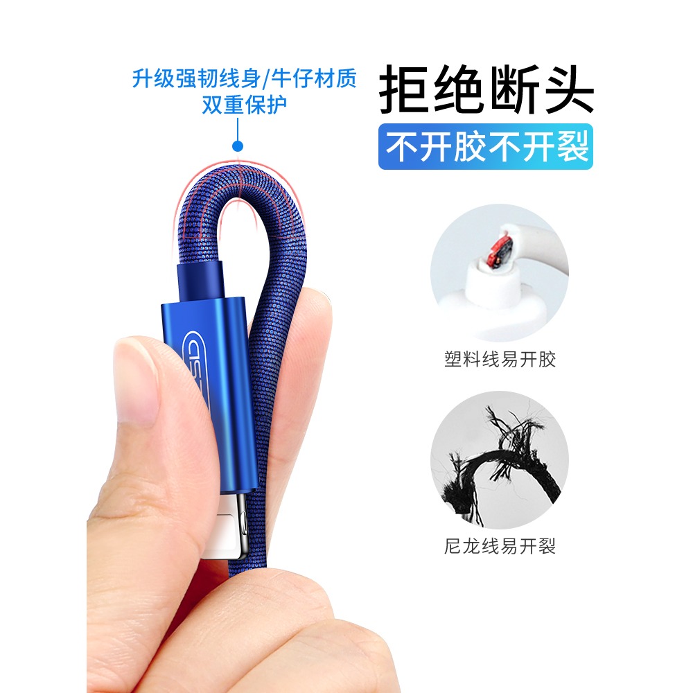 數據線三合一充電線器66W手機超級快充一拖三5A適用蘋果安卓typec三頭萬能通用車載多功能華為三線多頭-細節圖3