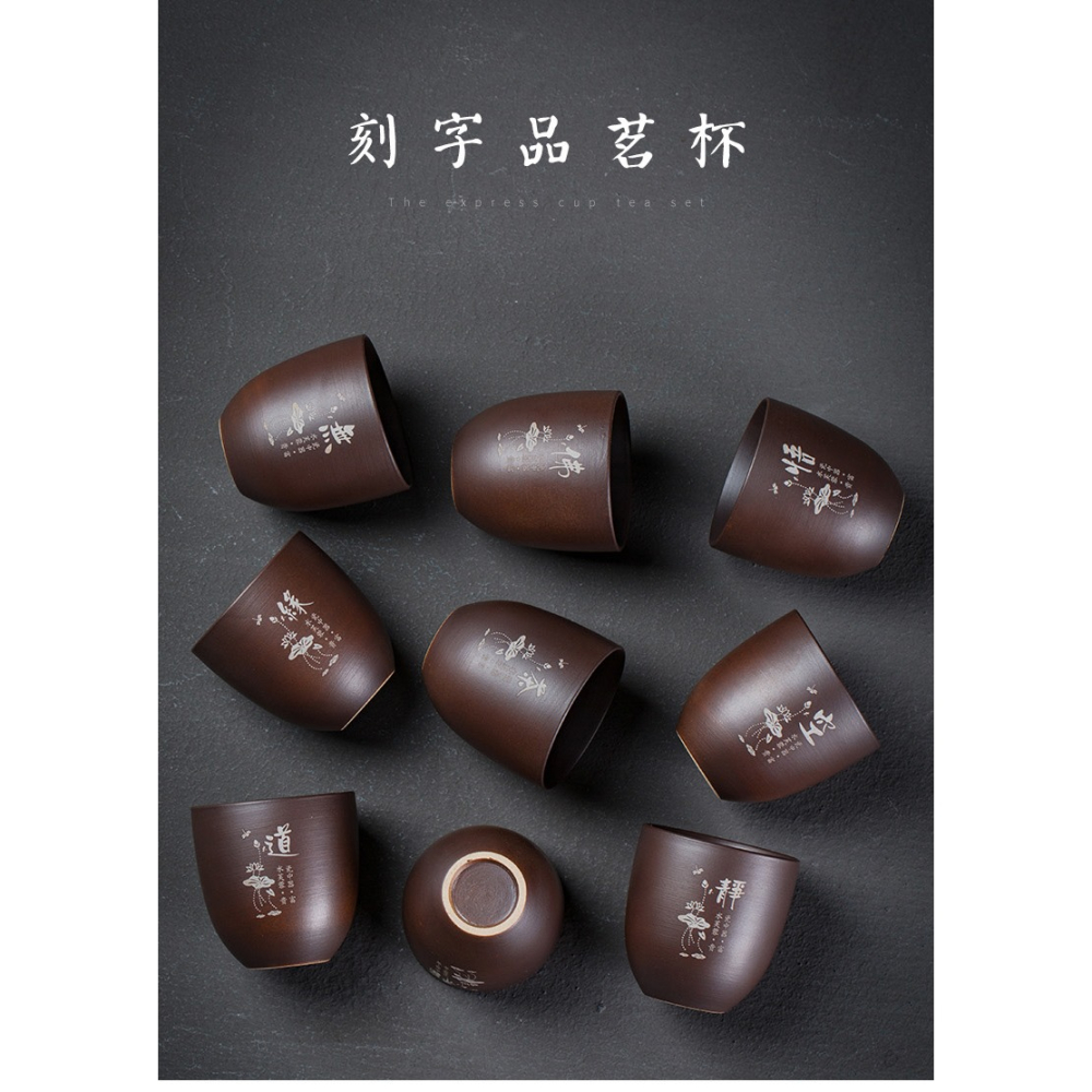 紫砂杯功夫茶杯陶瓷主人杯茶盞杯主人杯單杯茶碗單個茶具孤品家用-細節圖6