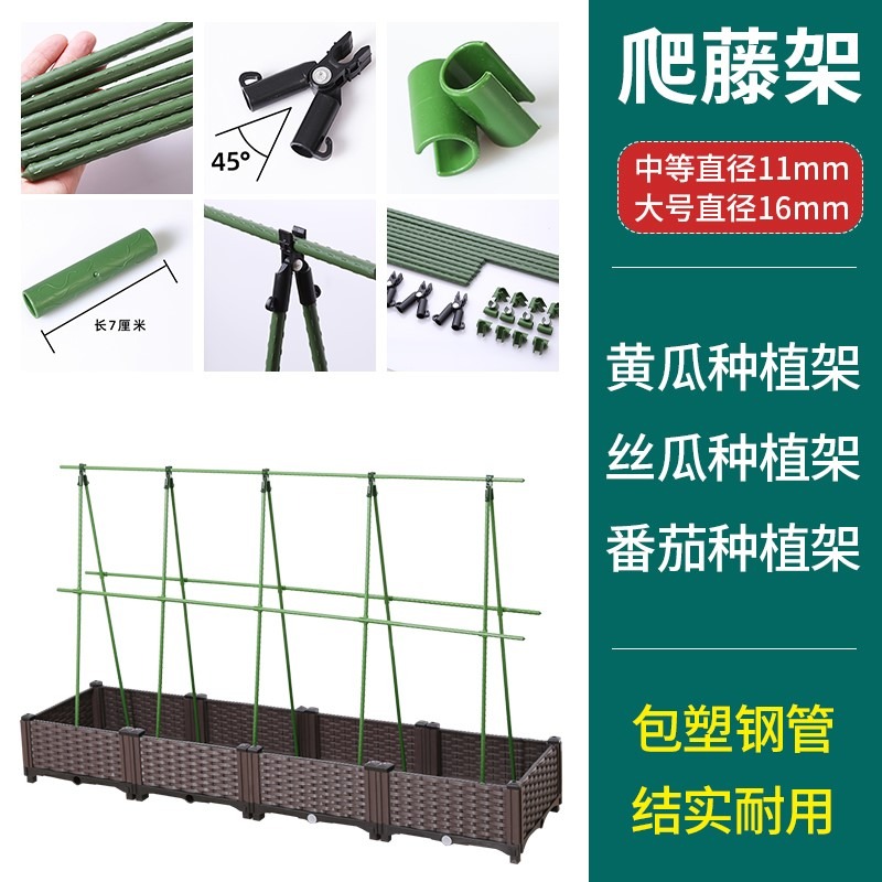 葡萄爬藤架黃瓜支架桿絲瓜西紅柿陽臺種菜戶外植物蔬菜庭院花架子-細節圖2
