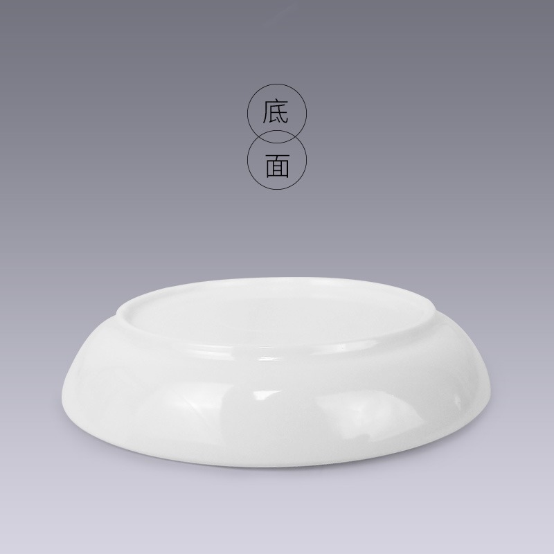 天一堂10個圓形仿瓷白色墨蝶裝墨洗筆舔筆調色可用 文房四寶用品-細節圖3