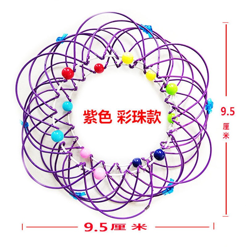 網紅玩具三十六變百變花籃魔術鐵環減壓經典懷舊36變鐵藝掌中玩具-細節圖2