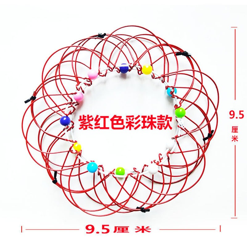 網紅玩具三十六變百變花籃魔術鐵環減壓經典懷舊36變鐵藝掌中玩具-細節圖3