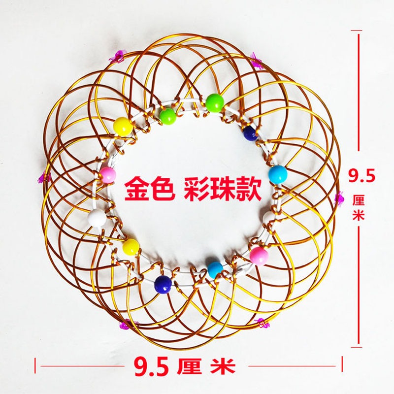 網紅玩具三十六變百變花籃魔術鐵環減壓經典懷舊36變鐵藝掌中玩具-細節圖4