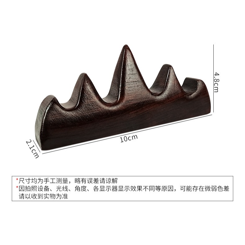 天一堂毛筆架筆擱陶瓷筆山筆掛實木架子創意筆架文房四寶擺件筆託可愛學生放毛筆的小筆擱筆枕小筆山日式筆臺-細節圖8
