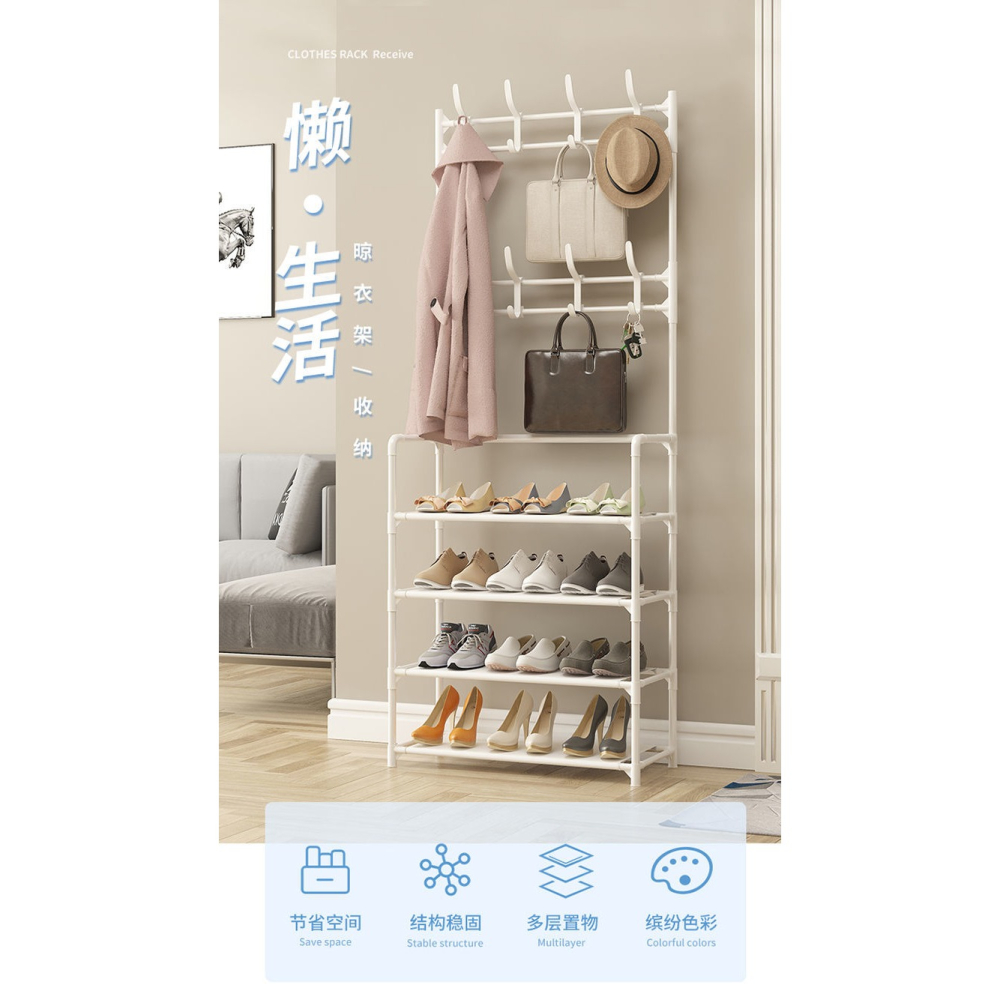 鞋架簡易門口多層防灰塵省空間宿舍收納小型鞋架子家用經濟型鞋櫃-細節圖6