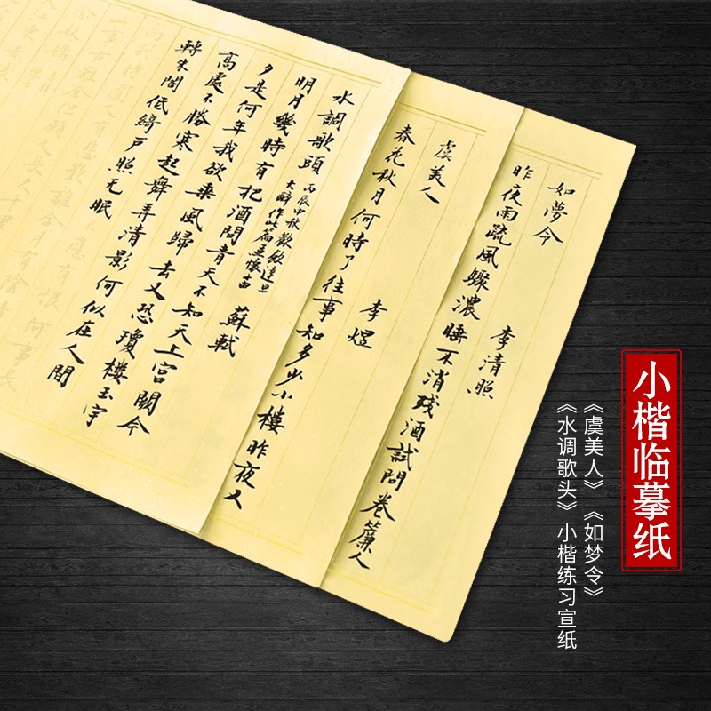 小楷毛筆字帖 入門臨摹紙成人手抄佛經心經抄經本文房四寶毛筆初學 初學者宣紙描紅行書楷書法軟筆字帖-細節圖2