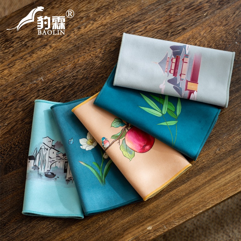 長條長方形茶布茶巾布吸水高檔茶席茶道棉麻茶臺定製家居清潔復古-細節圖4