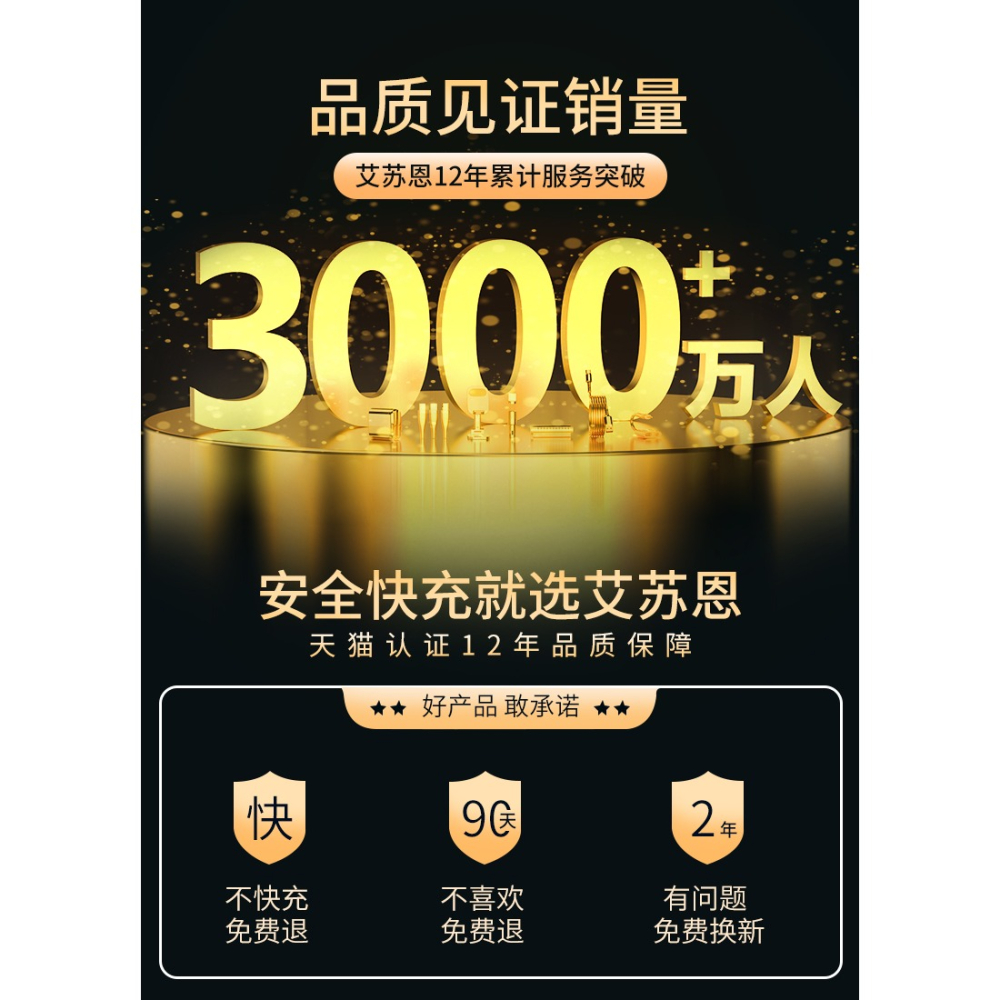 數據線三合一5A超級快充一拖三充電器線加長2米適用3蘋果華為小米安卓typec萬能三頭通用車載車用套裝多功能-細節圖6