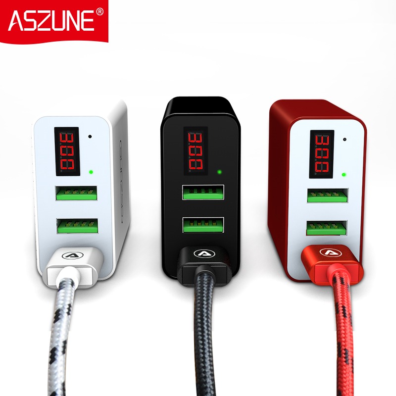 usb插頭多口充電器快充手機充電頭多孔插座款數顯通用安卓快速多功能雙頭雙口多用快沖三口一拖三多頭三合一3-細節圖2