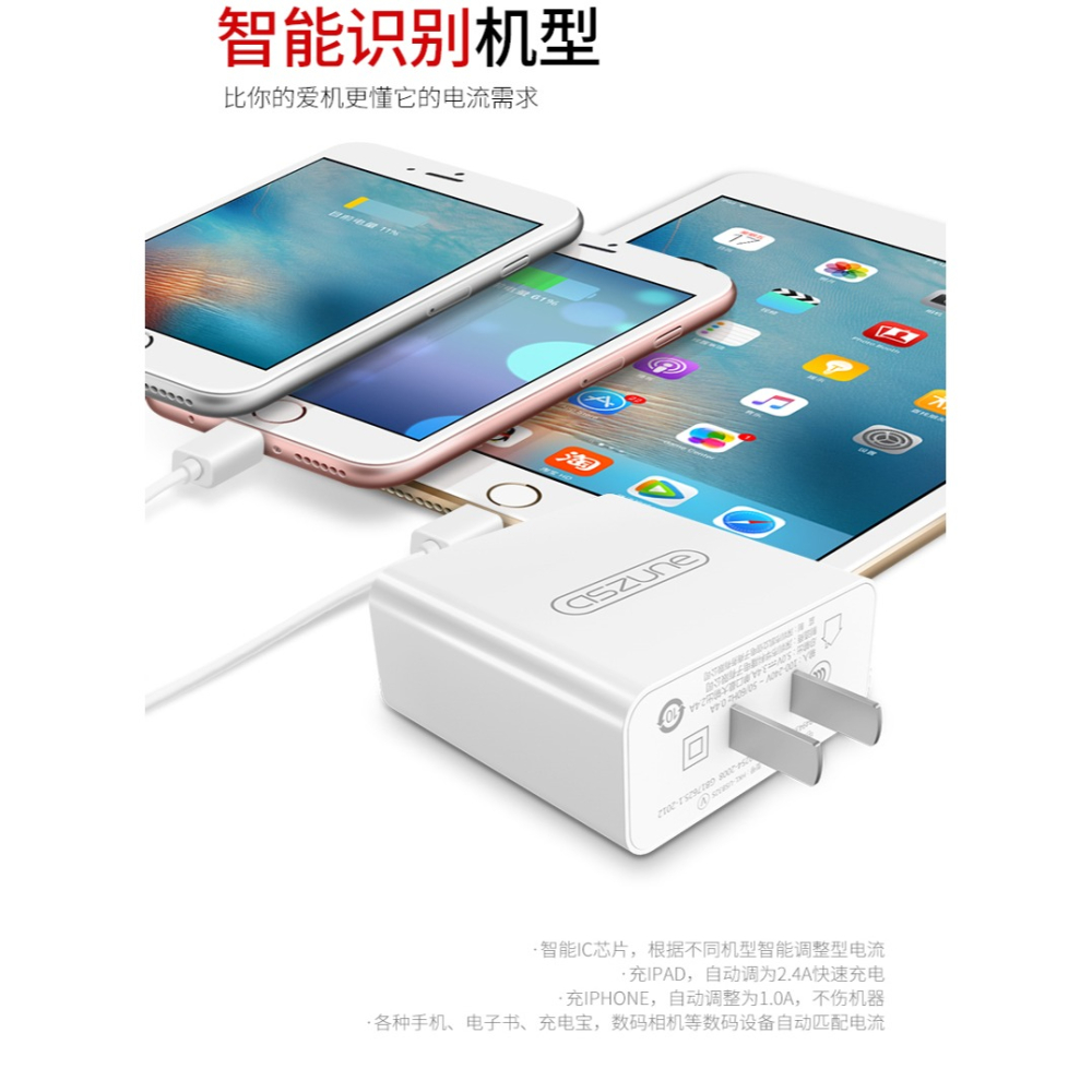 usb插頭多口充電器快充手機充電頭多孔插座款數顯通用安卓快速多功能雙頭雙口多用快沖三口一拖三多頭三合一3-細節圖10