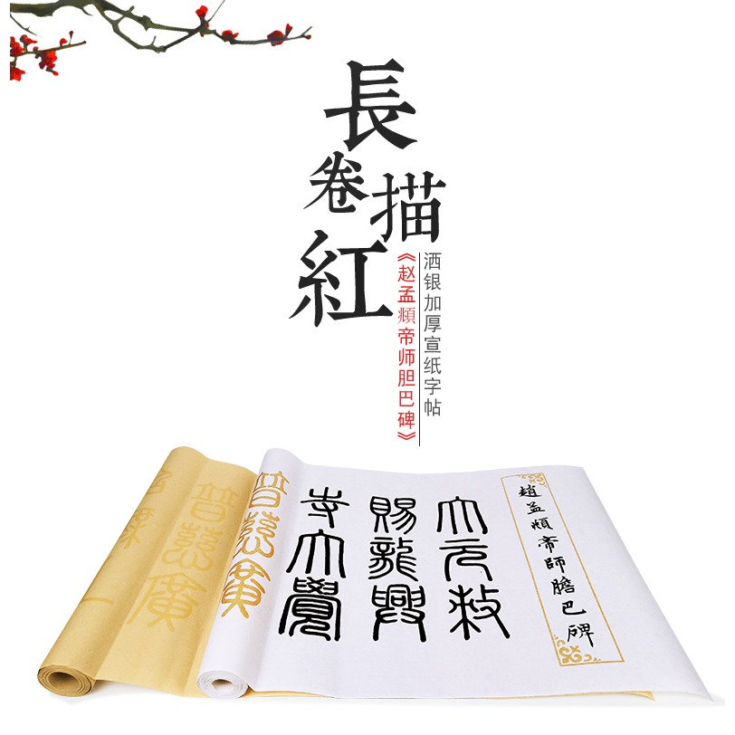 天一堂帝師膽巴碑趙孟俯毛筆小楷字帖加厚宣紙長捲成人入門臨摹本描紅楷書書法初學者練毛筆字練字貼軟筆套裝-細節圖6