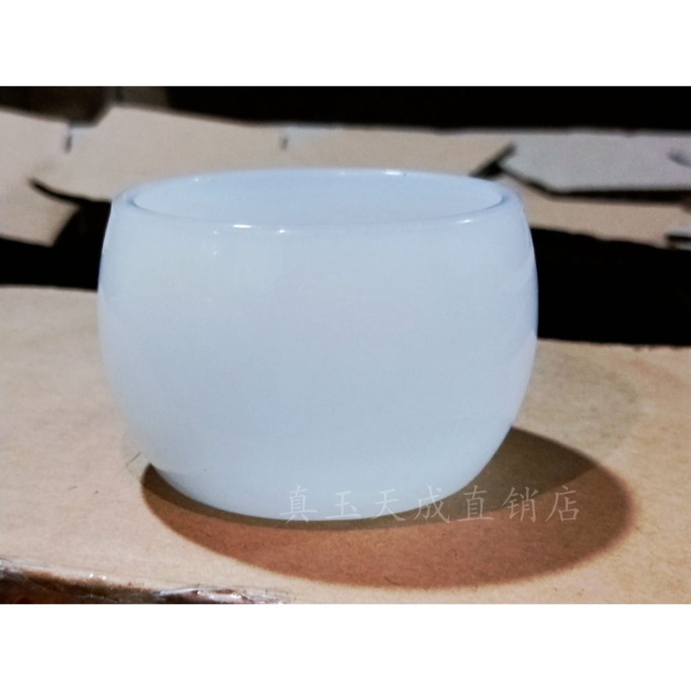 青玉瓷茶杯主人杯個人禪杯白玉瓷杯子家用喝茶玉石茶杯小茶碗-細節圖8