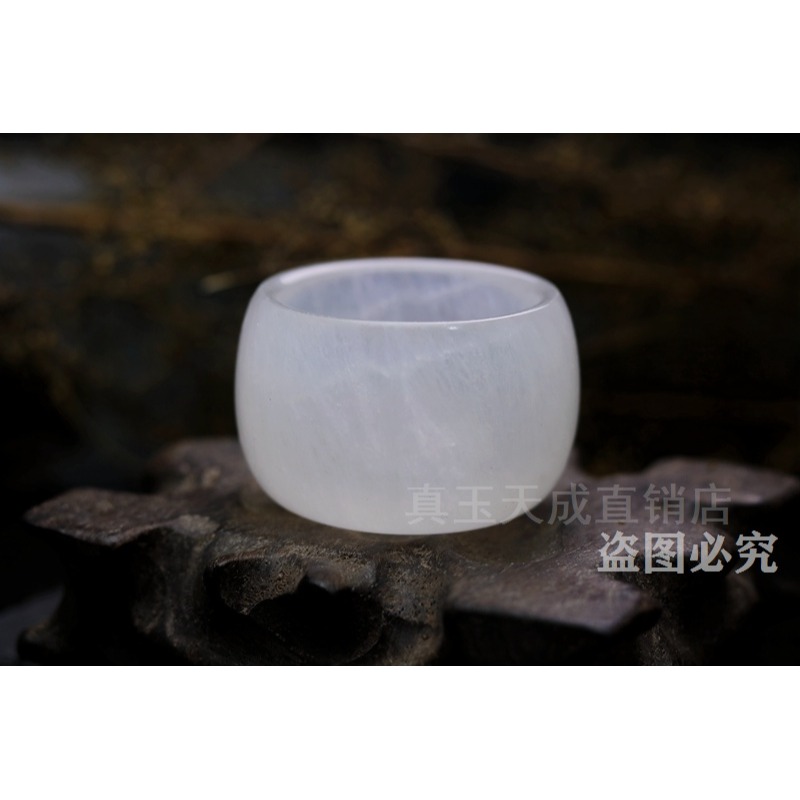 天然玉石杯子蠶絲玉酒杯白玉杯子復古中式酒盅家用白酒杯冰種玉杯-細節圖10