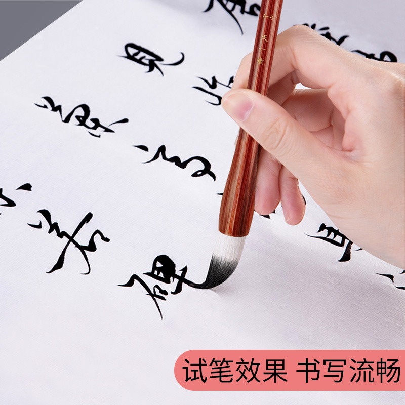 天一堂蘭亭韻兼毫毛筆雪松送柏羊毫書法國畫寫意工筆楷書行書成人初學者入門顏體文房四寶實木-細節圖2