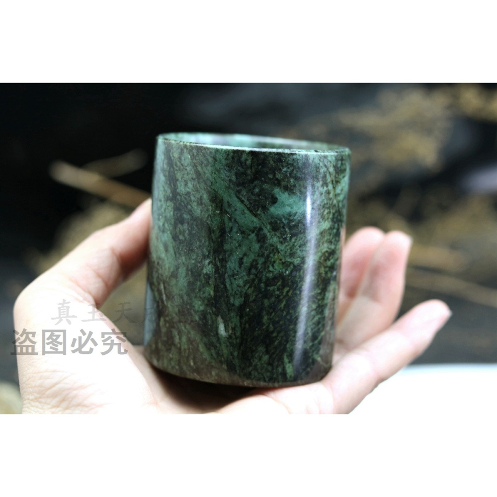 天然藥王石杯子直筒杯保健養生茶杯玉石杯子喝茶家用玉杯約130ml-細節圖9