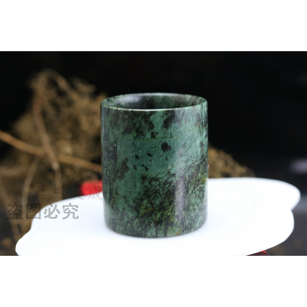 天然藥王石杯子直筒杯保健養生茶杯玉石杯子喝茶家用玉杯約130ml-細節圖10