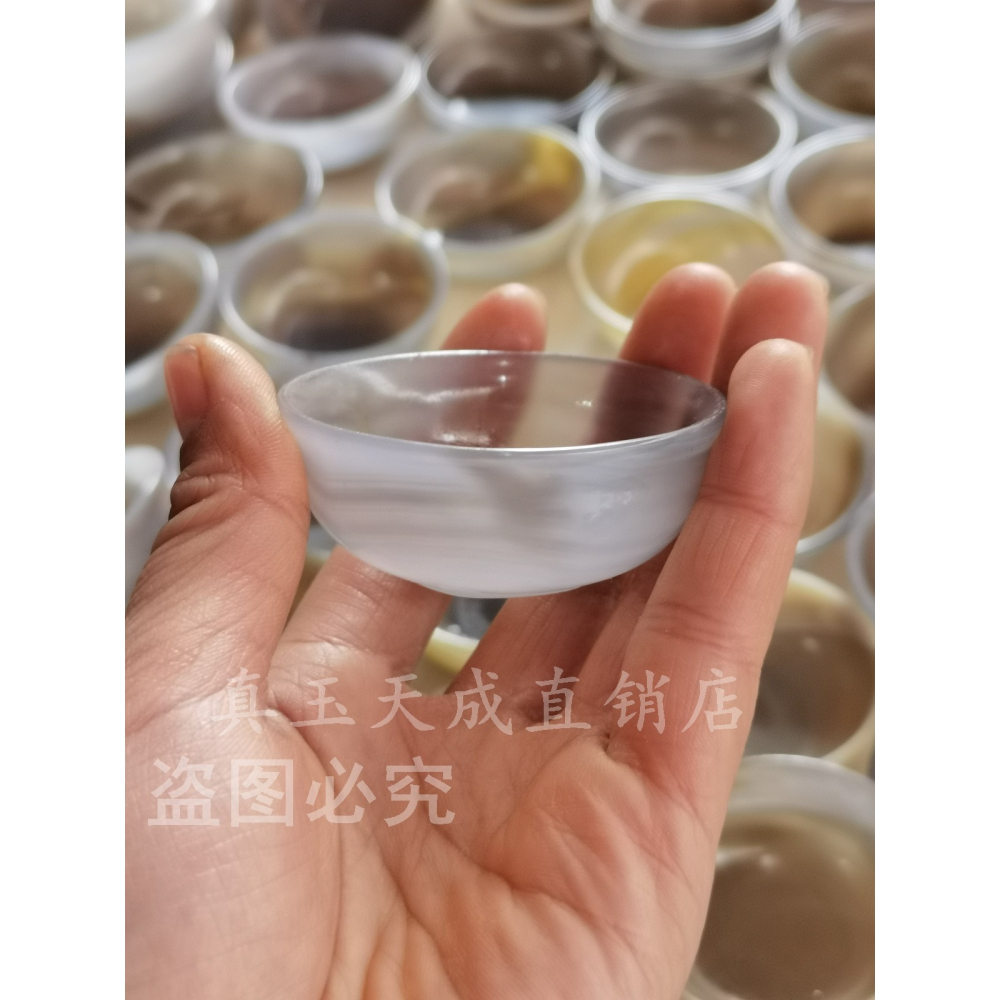純天然瑪瑙茶杯玉髓功夫茶杯喝茶品茗杯迷你小玉杯茶具酒杯主人杯-細節圖3
