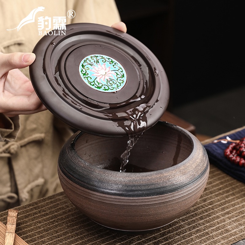 電木壺承景泰藍琺瑯彩幹泡臺茶壺墊壺託茶道隔熱防滑功夫茶具配件-細節圖5