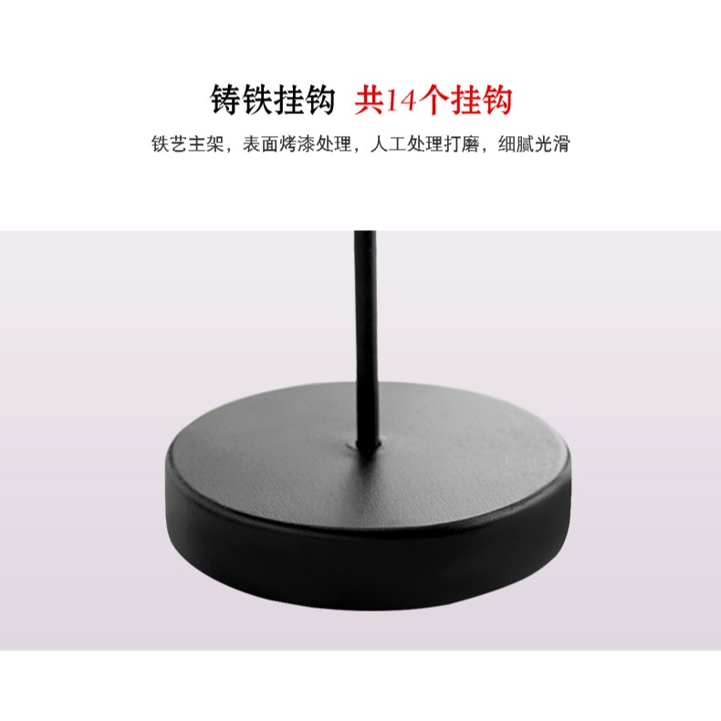 天一堂天使翼14針筆架子毛筆掛架創意鐵藝實木學生簡約復古新中式晾筆架擺件初學者成人文房四寶書法國畫用品-細節圖10