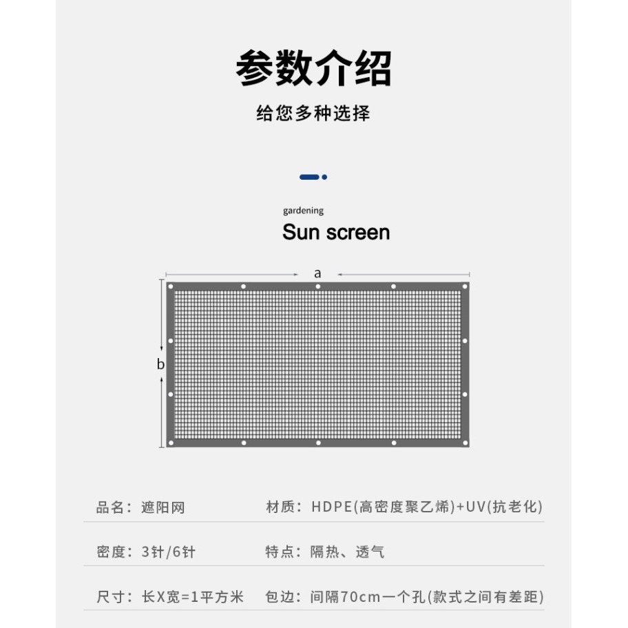 庭院綠植多肉遮陰網遮陽網3針6針包邊加密隔熱陽臺防曬網園藝用品-細節圖9