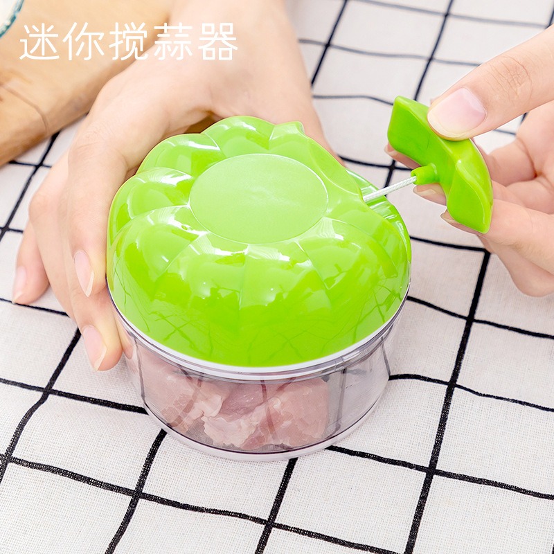 搗蒜泥神器手動打蒜蓉器拉大蒜末粉碎器家用姜蔥蒜辣椒攪碎機小型-細節圖3