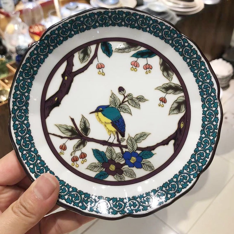 日式陶瓷餐具16釐米手工貼花盤子小喫碟茶點碟 燒鳥碟 日式料理碟-細節圖6