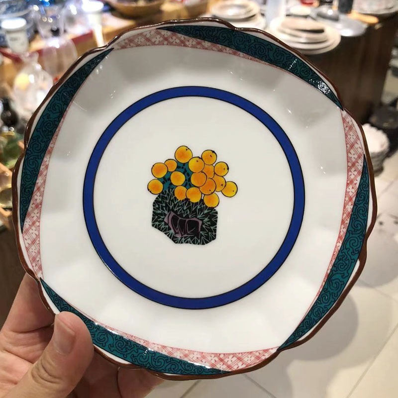 日式陶瓷餐具16釐米手工貼花盤子小喫碟茶點碟 燒鳥碟 日式料理碟-細節圖7