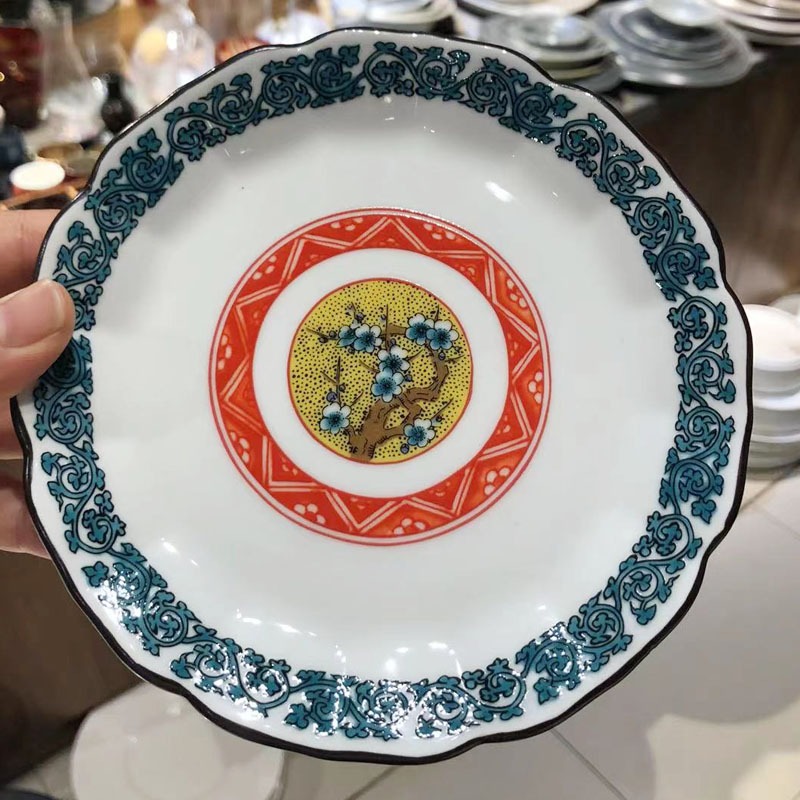 日式陶瓷餐具16釐米手工貼花盤子小喫碟茶點碟 燒鳥碟 日式料理碟-細節圖8